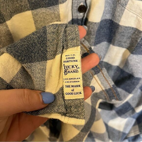 Lucky Brand Saturday Stretch Flannel Button Down - Picture 8 of 12